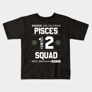 Zodiac Majesty Pisces Squad White Kids T-Shirt